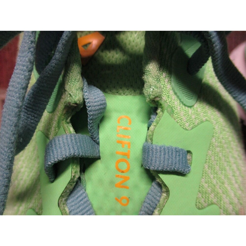 Hoka One One Mens Clifton 9 Green 1127895 ZLGL Shoes Running Sneakers 9.5 D - Picture 10 of 16